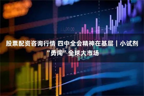 股票配资咨询行情 四中全会精神在基层｜小试剂“勇闯”全球大市场