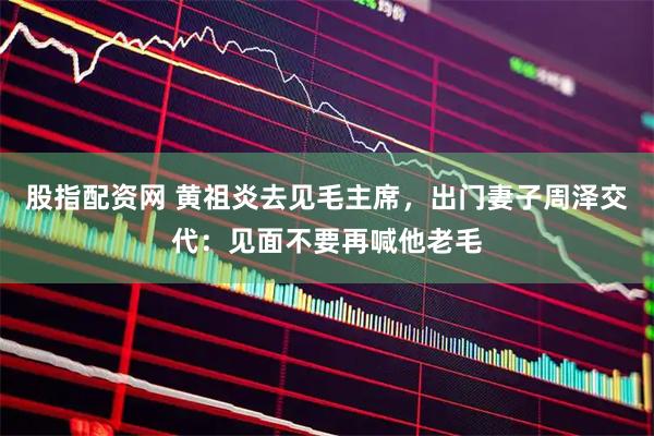 股指配资网 黄祖炎去见毛主席，出门妻子周泽交代：见面不要再喊他老毛